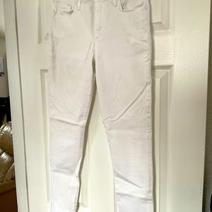 Ladies white skinny jeans